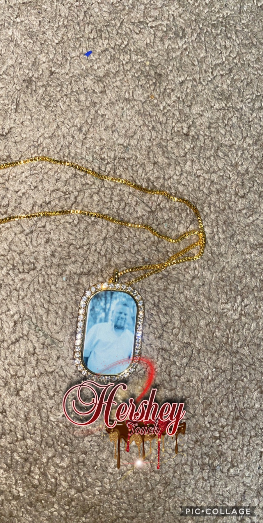 Dog tag with Rhinestones