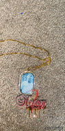 Dog tag with Rhinestones